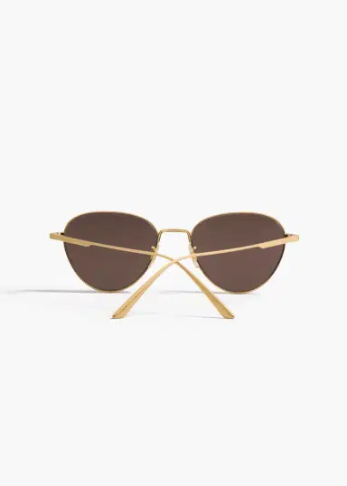 Khaite Khaite X Oliver Peoples 1991C In Gold And Brown | Thumbnail 3 Khaite Khaite X Oliver Peoples 1991C In Gold And Brown | Thumbnail 3
