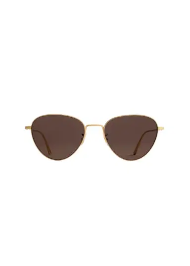 Khaite Khaite X Oliver Peoples 1991C In Gold And Brown | Thumbnail 1 Khaite Khaite X Oliver Peoples 1991C In Gold And Brown | Thumbnail 1