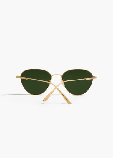 Khaite Khaite X Oliver Peoples 1991C In Gold And Green | Thumbnail 3 Khaite Khaite X Oliver Peoples 1991C In Gold And Green | Thumbnail 3