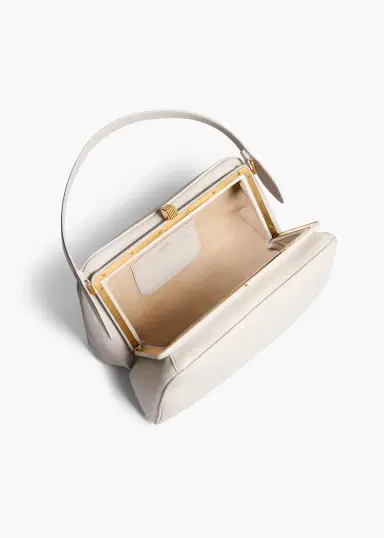 Khaite Cate Bag In Light Grey Pebbled Leather | Thumbnail 4