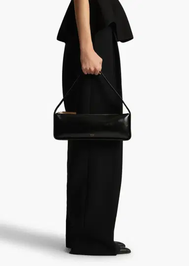 Khaite Lori Baguette Bag In Black Crackle Patent Leather | Thumbnail 5 Khaite Lori Baguette Bag In Black Crackle Patent Leather | Thumbnail 5