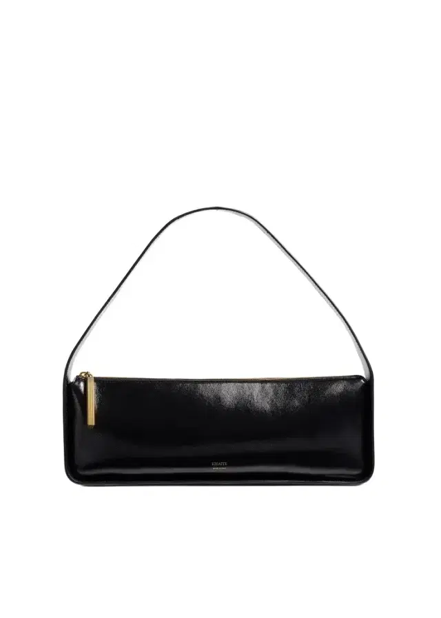 Khaite Lori Baguette Bag In Black Crackle Patent Leather