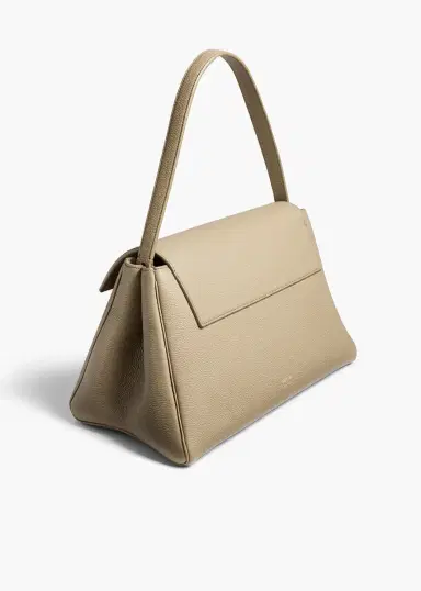 Khaite Audrey Top Handle Bag In Sage Pebbled Leather | Thumbnail 2