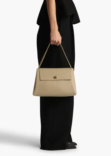 Khaite Audrey Top Handle Bag In Sage Pebbled Leather | Thumbnail 5