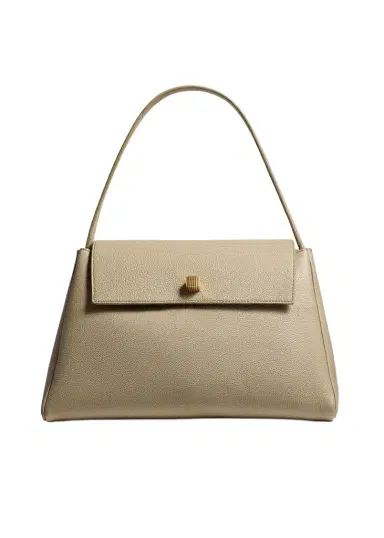 Khaite Audrey Top Handle Bag In Sage Pebbled Leather | Thumbnail 1