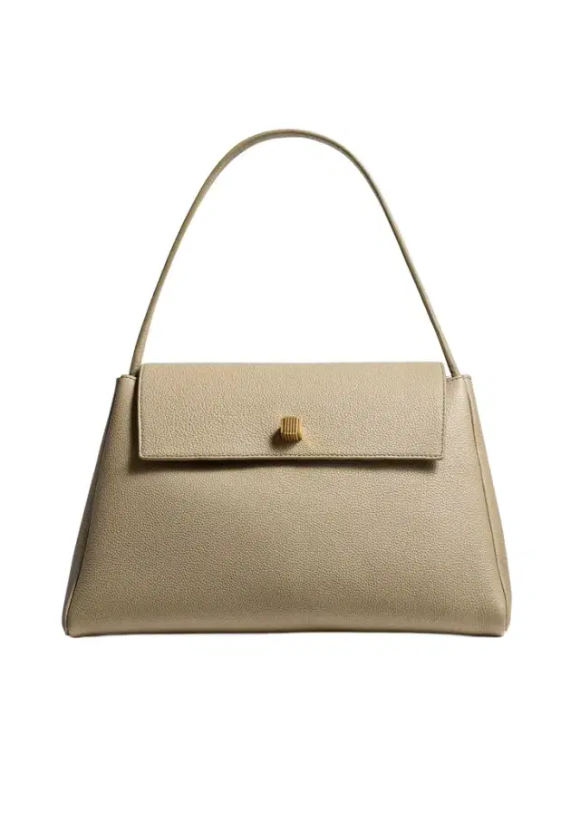Audrey Top Handle Bag In Sage Pebbled Leather