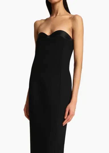 Khaite Yael Dress In Black | Thumbnail 5