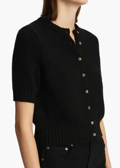 Khaite Nora Cardigan In Black | Thumbnail 6