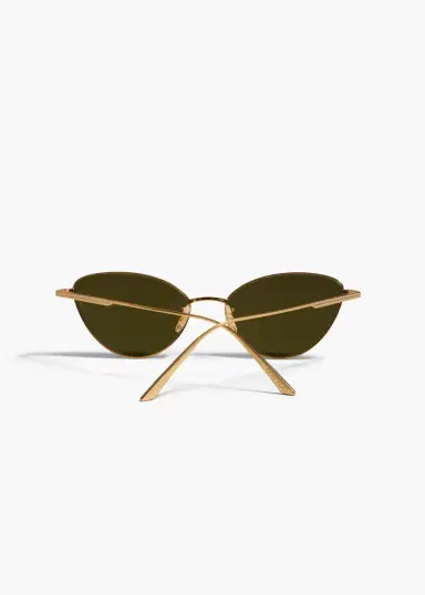 Khaite Khaite X Oliver Peoples 1998C In Gold And Vibrant Green | Thumbnail 3