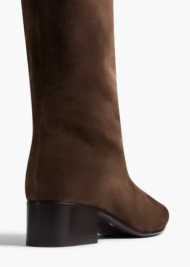 Khaite Andee Knee-High Boot In Ebano Suede | Thumbnail 3