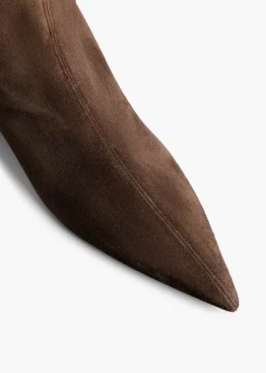 Khaite Andee Knee-High Boot In Ebano Suede | Thumbnail 4