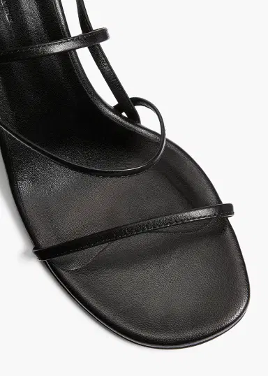 Khaite Loop Sandal In Black Leather | Thumbnail 4 Khaite Loop Sandal In Black Leather | Thumbnail 4