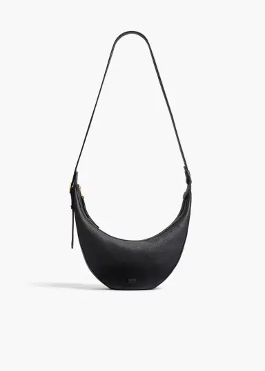 Khaite Small Augustina Crossbody Bag In Black Pebbled Leather | Thumbnail 2