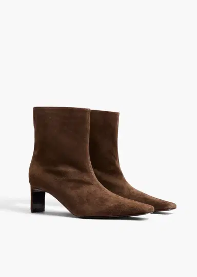 Khaite Ona Ankle Boot In Ebano Suede | Thumbnail 2