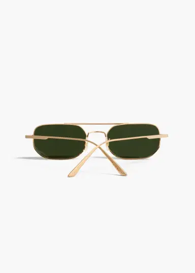 Khaite Khaite X Oliver Peoples 1989C In Gold And Green | Thumbnail 3 Khaite Khaite X Oliver Peoples 1989C In Gold And Green | Thumbnail 3