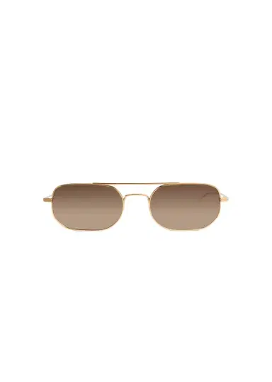 Khaite Khaite X Oliver Peoples 1989C In Gold And Dark Brown | Thumbnail 1 Khaite Khaite X Oliver Peoples 1989C In Gold And Dark Brown | Thumbnail 1