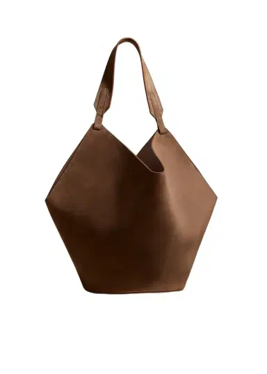 Khaite Medium Lotus Tote In Cedar Suede | Thumbnail 1