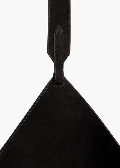 Khaite Medium Lotus Tote In Black Suede | Thumbnail 5
