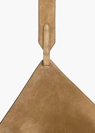 Khaite Medium Lotus Tote In Mud Suede | Thumbnail 4
