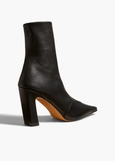 Khaite Nevada Stretch High Boot In Black Nappa Leather | Thumbnail 3
