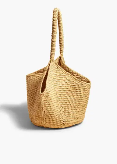Khaite Medium Lotus Tote In Natural Raffia | Thumbnail 2