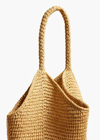 Khaite Medium Lotus Tote In Natural Raffia | Thumbnail 4