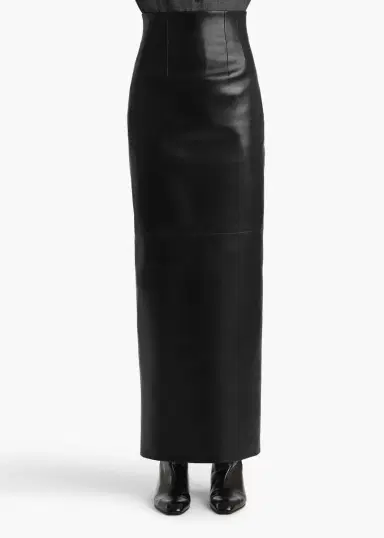 Khaite Loxley Skirt In Black Leather | Thumbnail 3 Khaite Loxley Skirt In Black Leather | Thumbnail 3