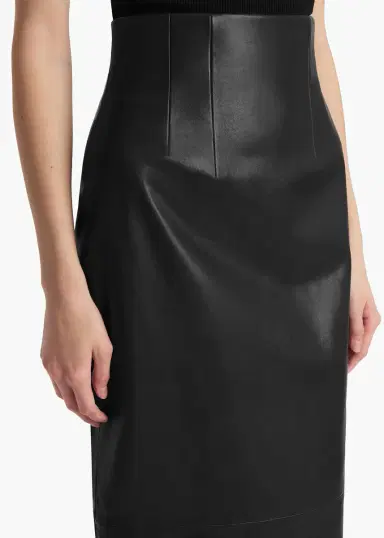 Khaite Loxley Skirt In Black Leather | Thumbnail 5 Khaite Loxley Skirt In Black Leather | Thumbnail 5