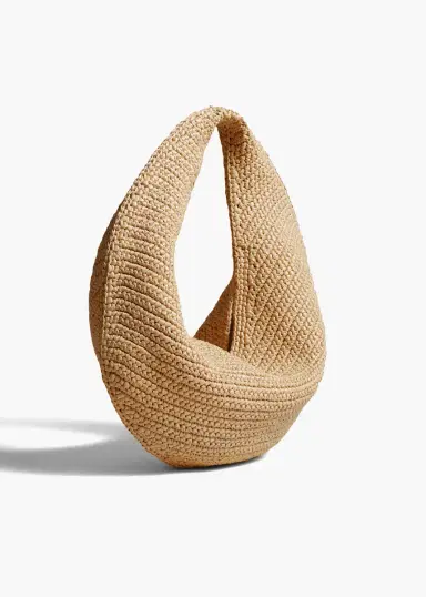 Khaite Medium Olivia Hobo In Natural Raffia | Thumbnail 2