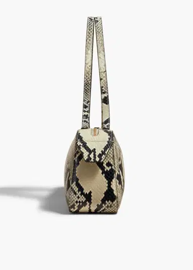 Khaite Simona Shoulder Bag In Natural Python-Embossed Leather | Thumbnail 4