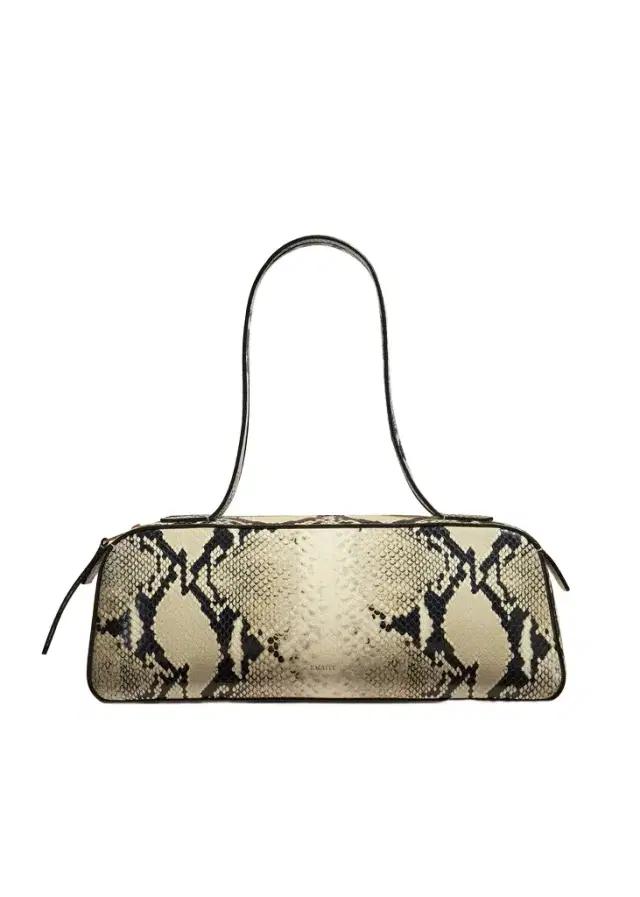 Khaite Simona Shoulder Bag In Natural Python-Embossed Leather