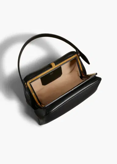 Khaite Cate Bag In Black Leather | Thumbnail 4