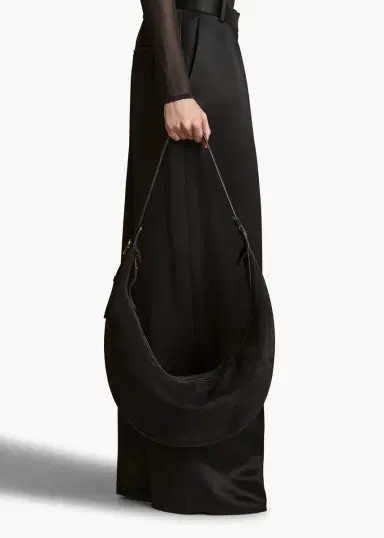 Khaite Augustina Hobo In Black Suede | Thumbnail 5