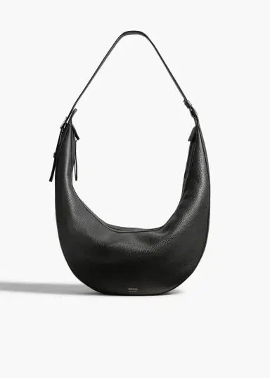 Khaite Augustina Hobo In Black Pebbled Leather | Thumbnail 2