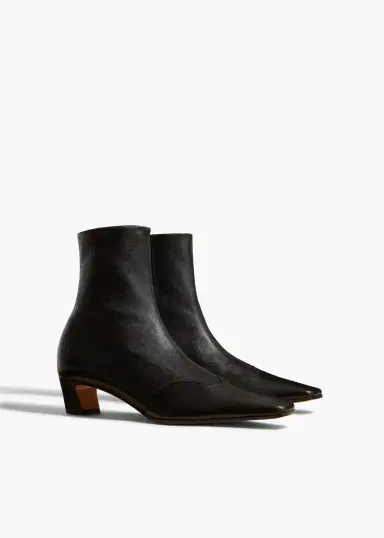 Khaite Nevada Stretch Low Boot In Black Nappa Leather | Thumbnail 2