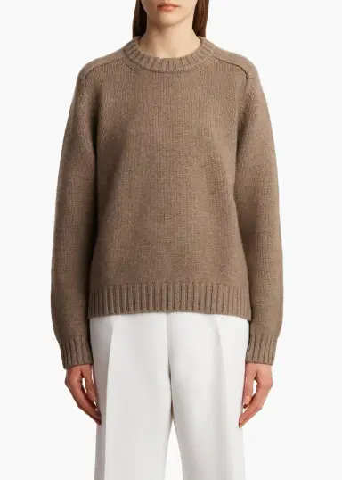 Khaite Mae Sweater In Barley | Thumbnail 3