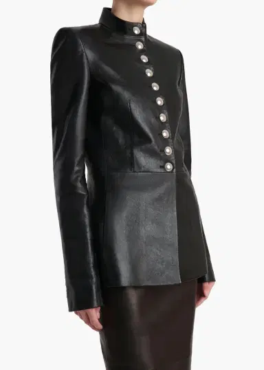 Khaite Samuel Jacket In Black Leather | Thumbnail 5