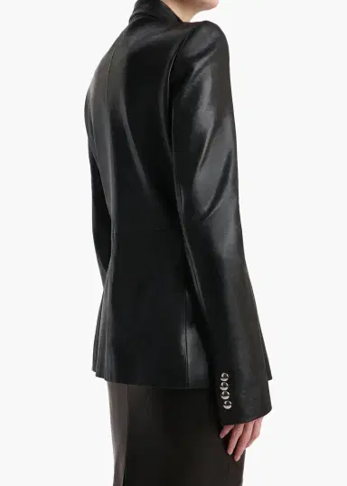 Khaite Samuel Jacket In Black Leather | Thumbnail 6