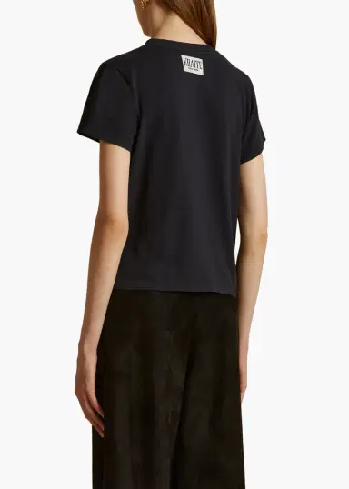 Khaite Emmylou T-Shirt In Washed Black | Thumbnail 3 Khaite Emmylou T-Shirt In Washed Black | Thumbnail 3