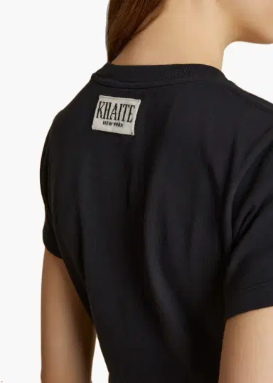 Khaite Emmylou T-Shirt In Washed Black | Thumbnail 4 Khaite Emmylou T-Shirt In Washed Black | Thumbnail 4