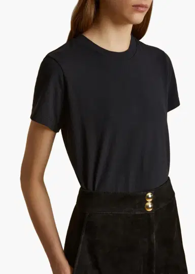 Khaite Emmylou T-Shirt In Washed Black | Thumbnail 5 Khaite Emmylou T-Shirt In Washed Black | Thumbnail 5