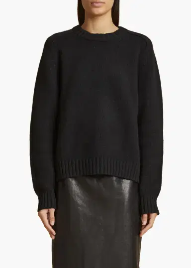 Khaite Mae Sweater In Black | Thumbnail 3