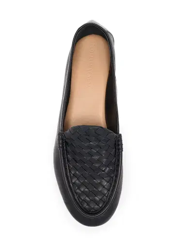 Bottega Veneta Men's Silenzio Intrecciato Leather Loafers | Thumbnail 3 Bottega Veneta Men's Silenzio Intrecciato Leather Loafers | Thumbnail 3