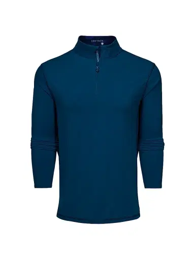 Greyson Men's Tate Quarter-Zip Sweatshirt - Grove - Size Large | Thumbnail 1