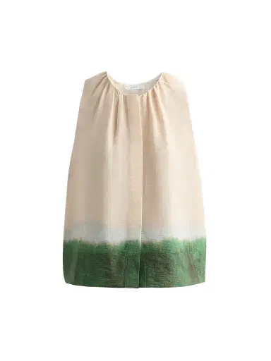 Vince Women's Dip-Dye Sleeveless Top - Porcelain Herba - Size XXS | Thumbnail 1 Vince Women's Dip-Dye Sleeveless Top - Porcelain Herba - Size XXS | Thumbnail 1