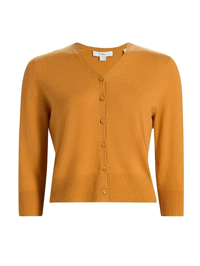 Vince Women's Cashmere-Silk Cardigan - Clementine