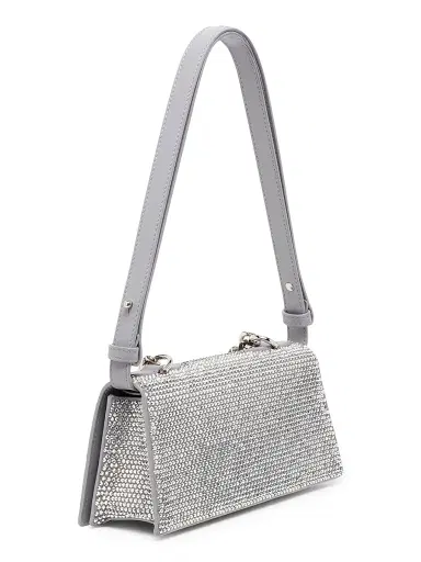Alexander McQueen Women's Mini Jeweled Leather Shoulder Bag - Lead | Thumbnail 5