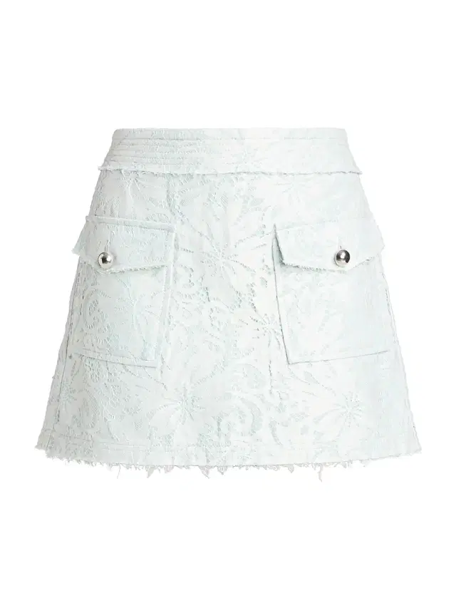 Ramy Brook Women's Zoey Hibiscus Lace Miniskirt - Blue Breeze Lace