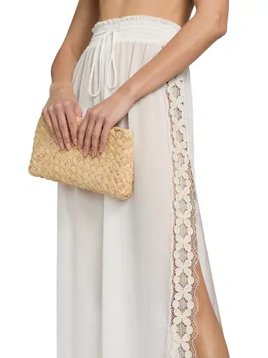 Ramy Brook Women's Athena Embroidered Pants - White - Size XL | Thumbnail 5