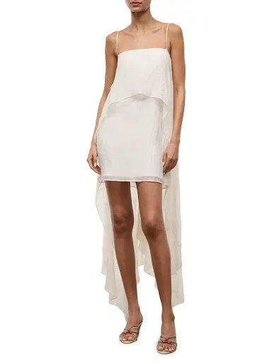 Staud Women's Valencia High-Low Minidress | Thumbnail 3 Staud Women's Valencia High-Low Minidress | Thumbnail 3
